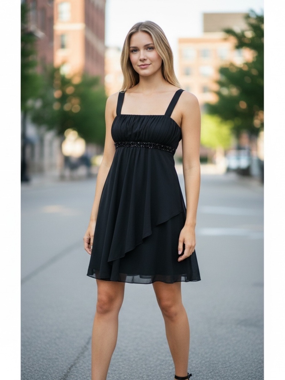 City Triangles Y2K Babydoll Dress S Whimsigot Fairy Grunge Sequin Mesh Festival